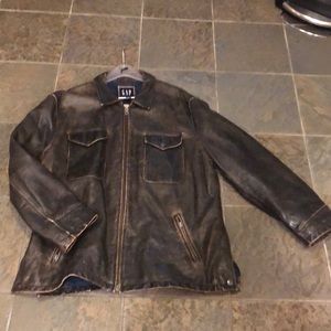 Men’s Authentic Gap Leather Biker Jkt.